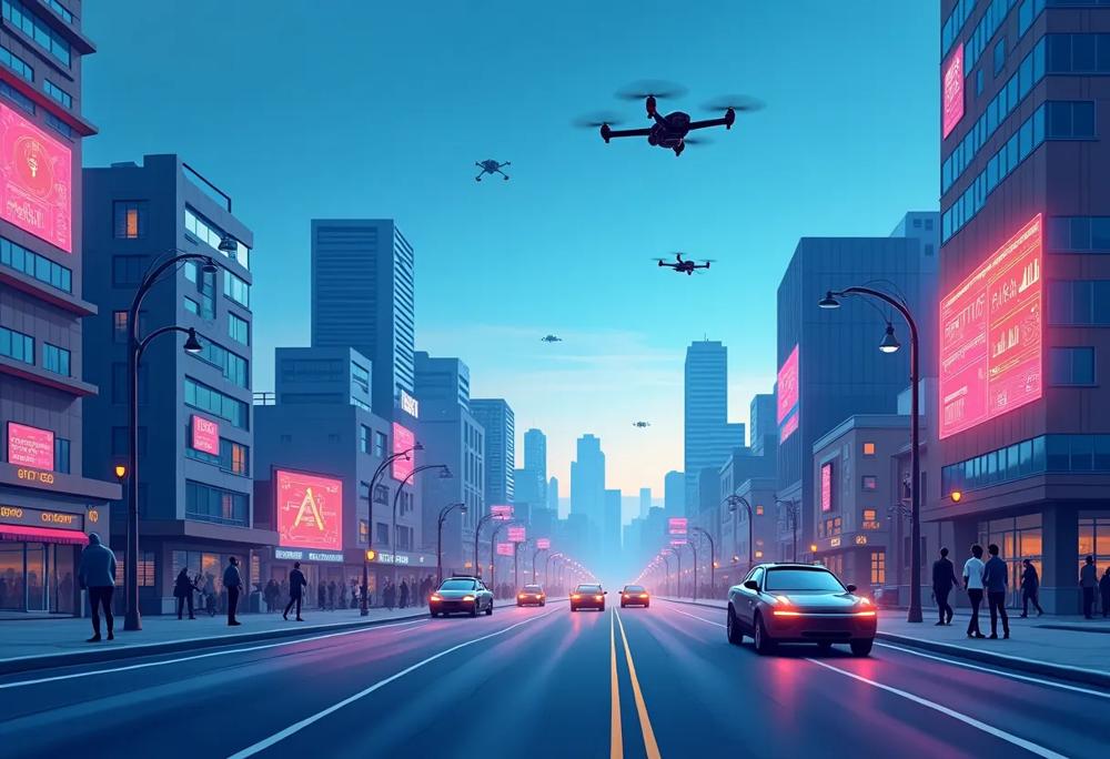 futuristic city