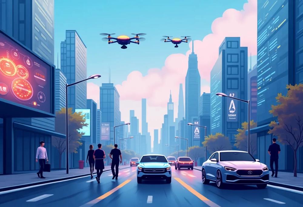 futuristic city