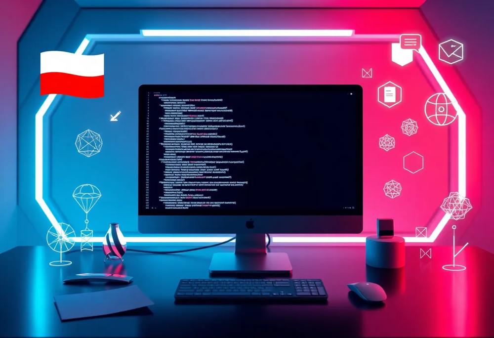 futuristic workspace